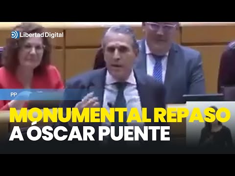 Un senador del PP da un monumental repaso a Óscar Puente