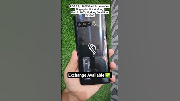 ROG 3 8/128 ₹13500 With All Accessories In 100% Condition 💞 Fingerprint Not Working