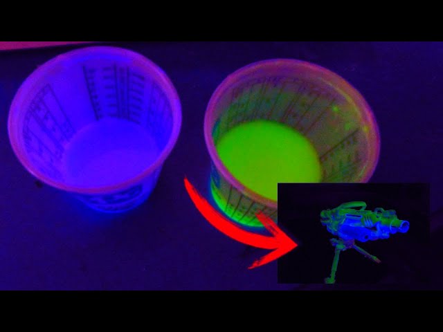 Pintura Fluorescente Que Brilla En La Oscuridad