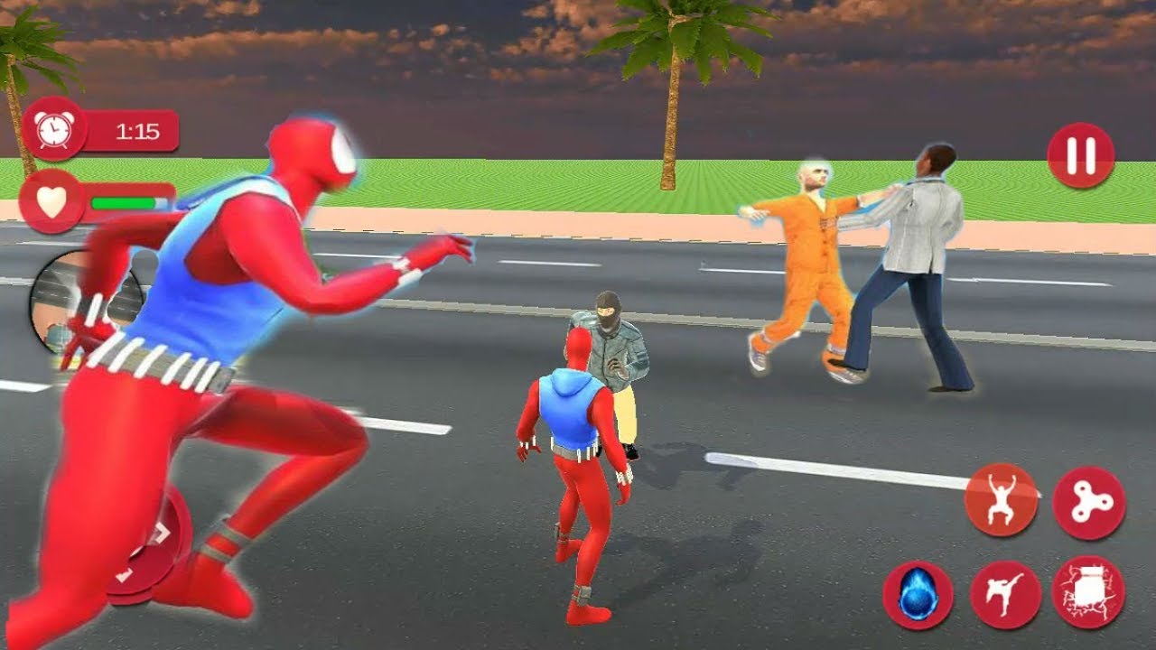 Amazing Spider Super Hero Rope Rescue Mission | Spider Hero Vs City Criminal | Android GamePlay