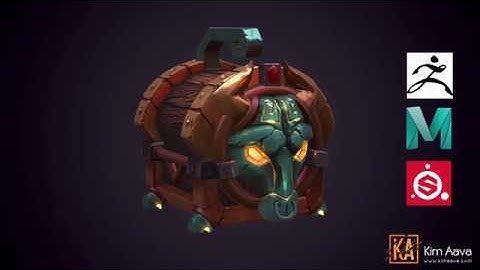 Stylized Prop: Taurus Chest Timelaps/Speedmodel - Zbrush | Maya | Substance