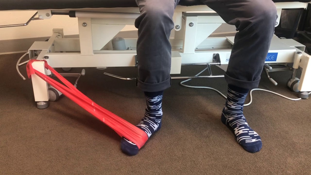 Ankle Resistance Band Stretch