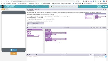 CSP U5L5 Ch1 Lesson 4 #3-6 Variables in the App Lab