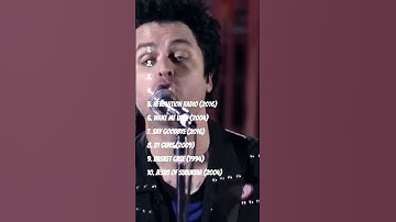 Thumbnail of TOP-10 Green Day songs 🔥 #greenday #billiejoearmstrong #punkrock