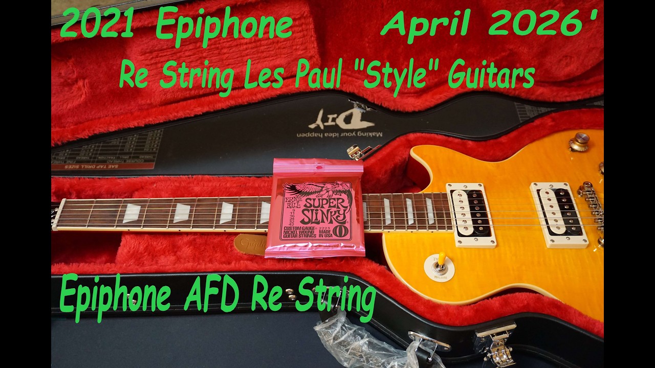 Epiphone A.F.D. Les Paul Re-String Video 2026' Footage From