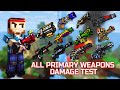 Pixel Gun 3D - ALL Primary Weapons Shots Damage + Reloading Animations