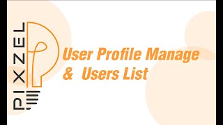 Users List and User Profile - POS