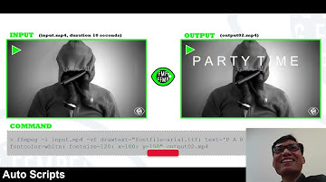 How to add a text onto a video   Static text overlay, title and watermark branding #ffmpeg #drawtext