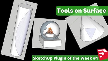 Draw on Curved Faces in SketchUp with Tools on Surface - SketchUp Plugin of the Week #1