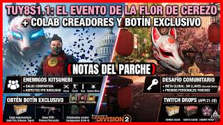 ¡NUEVO EVENTO SAMURÁI! Todo lo NUEVO que llegan a The Division 2 | TUY8S1.1 NOTAS DEL PARCHE