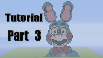 Minecraft Pixel Art Tutorial: How to make Toy Bonnie Part 3 (Five Nights At Freddy