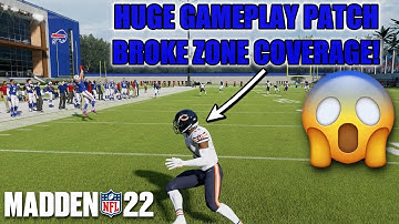 HUGE MADDEN 22 PATCH BROKE ZONE COVERAGE! DEFENSE NEEDS TO BE FIXED!