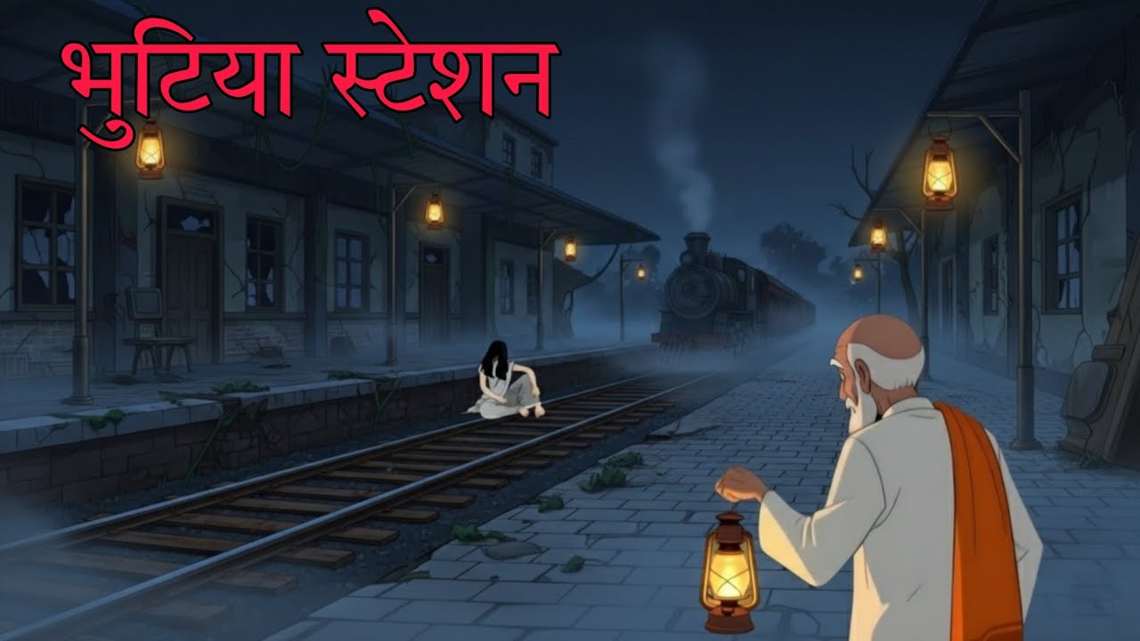 भुटिया स्टेशन 😱| Haunted Station | Horror Cartoon | Hindi Horror Stories | Horror Animated Story.