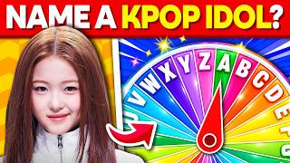 💬 NAME A K-POP IDOL A-Z: RANDOM WHEEL CHALLENGE! 🎡 ANSWER - KPOP QUIZ 💙