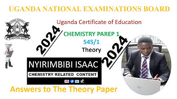 UCE Chemistry Paper 1 UNEB SCORING/MARKING GUIDE TO ITEM 1 Step -by-step approach.