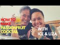 How to Make Passionfruit Cocktail with Ice and Liza