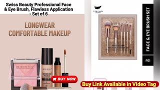 Swiss Beauty Professional Face & Eye Brush, Soft Synthetic Bristles, Flawless Application- Set of 6  screenshot 1