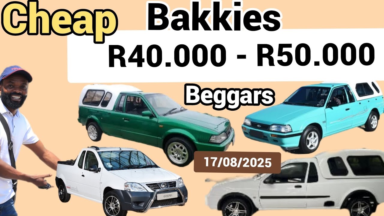 Cheap bakkies R40.000 to R50.000 in durban sunday 2nd hand car flea ...