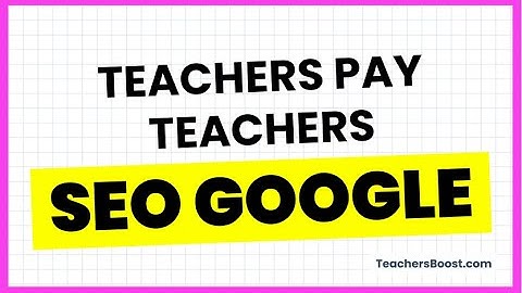Teachers Pay Teachers SEO Using Google Trends