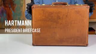 Hartmann President American Belting Leather First Generation Hard Case Briefcase