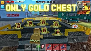 Pixel Gun 3D - Only Gold Chests Challenge (Battle Royale)