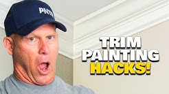 Interior Trim Painting Hacks.  DIY How To Paint House Trim Work. 