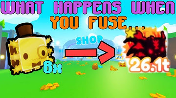 WHAT HAPPENS WHEN YOU FUSE 8 GOLDEN FANCY AXOLOTLS? Hellish Axolotl? -Pet Simulator X-