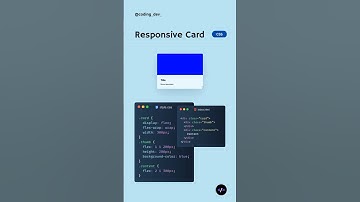 Responsive Card #html #CSS #javascript