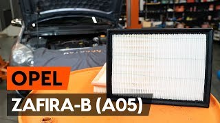 Jak wymienić filtr powietrza / filtr silnikaw w OPEL ZAFIRA-B 2 (A05) [PORADNIK AUTODOC]