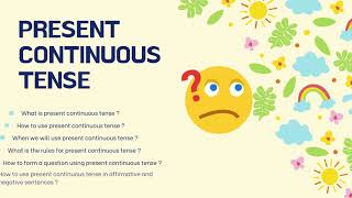 YEAR 5 UNIT 4 LEARNING WORLD (PRESENT CONTINUOUS TENSE)