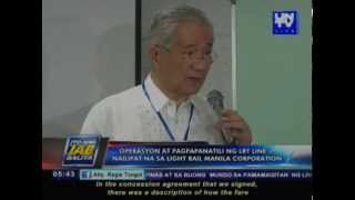 Operasyon At Pagpapanatili Ng Lrt Line 1, Nailipat Na Sa Light Rail Manila Corporation