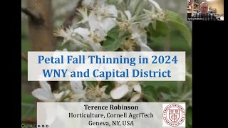 Capital Region & Western NY Petal Fall Thinning Meeting