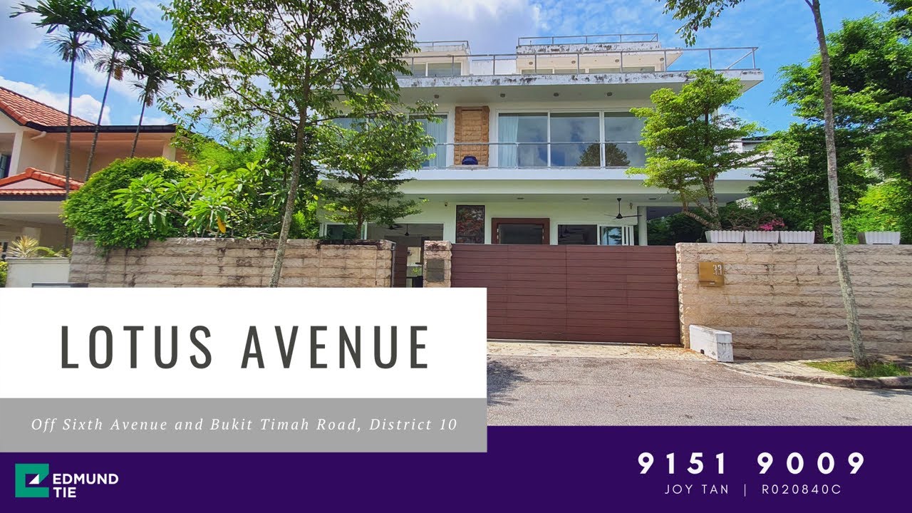 [SOLD] * BANK SALE * Lotus Avenue (off Sixth Ave) D10 - Freehold detached house with pool and lift