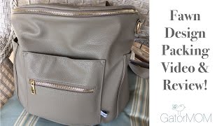 Fawn Design | Stone grey bag review/packing video