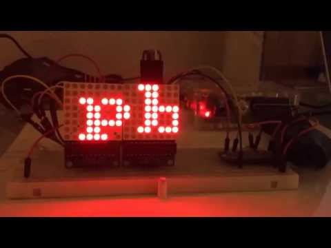 MAX7219 Led Matrix Daisy Chain on Raspberry Pi with Python