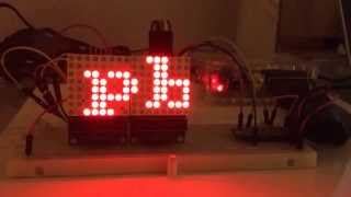 MAX7219 Led Matrix Daisy Chain on Raspberry Pi with Python