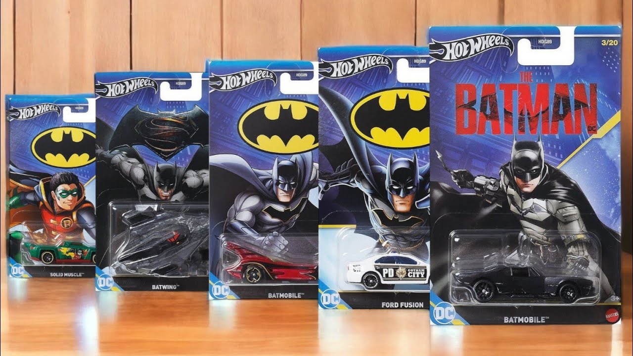 Batman Hot Wheels Premium 2024 Mix 1 Set of 5 Vehicles