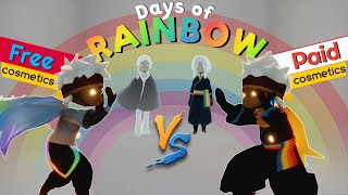 [Beta] Days of Rainbow 2023 | Days of Color | Free Vs Paid Cosmetics | Sky Cotl | Vizsky