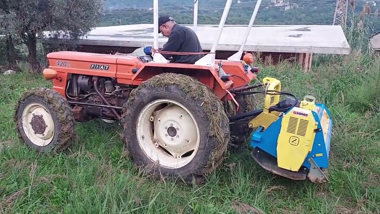 Angelo e il suo trattore