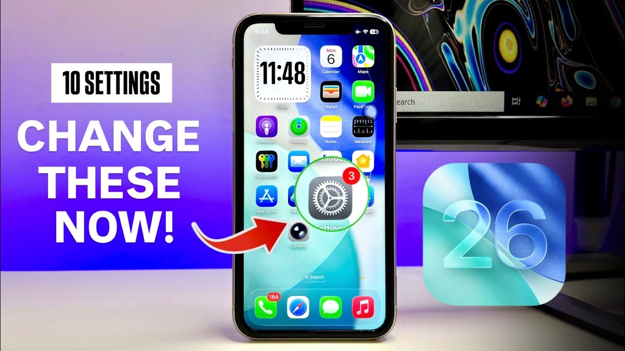 iOS 26 Top 10 Best IPHONE Settings you Need to Change Right Now - YouTube