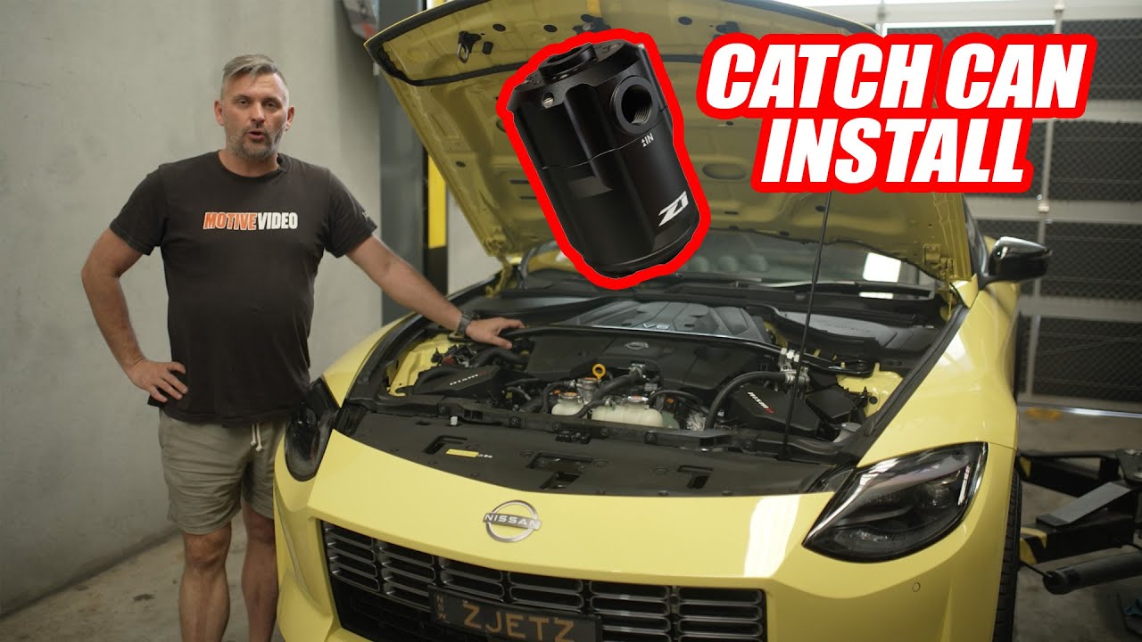 ozz on ボンネット Nissan Z Proto Z1 Catch Can Install - Motive Garage - YouTube