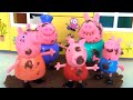 Peppa pig family finger bath painting colors and bubble bath time