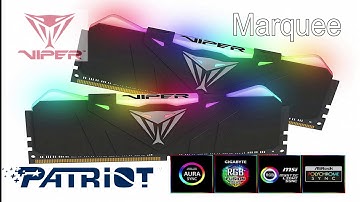 VIPER PATRIOT RGB 3200 Mhz RAM DDR4 | LIGHTNING EFFECT SHOW
