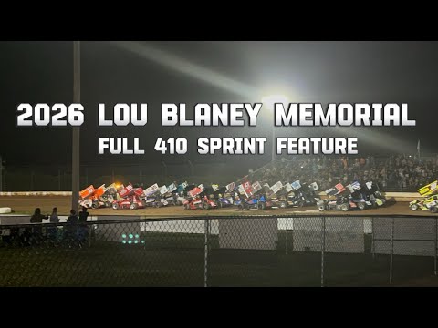 FULL FEATURE - 2026 Lou Blaney Memorial 410 Sprint Car Feature From The Infield - 8/1/2026 Sharon