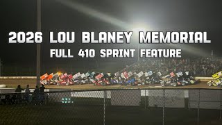 FULL FEATURE - 2026 Lou Blaney Memorial 410 Sprint Car Feature From The Infield - 8/1/2026 Sharon