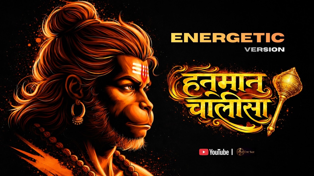 Hanuman Chalisa Energetic Version | Powerful Energetic Chanting | Morning Strength Bhajan | Epic Sur