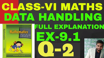 Q-2  EX -9.1  chapter 9 Class 6 Maths || DATA HANDLING || BACK TO CLASS