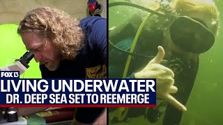 USF professor  to reemerge after living underwater for 100 days