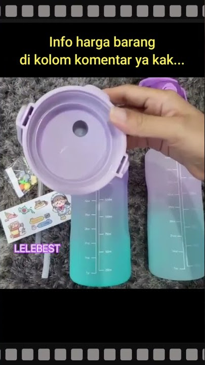 Botol Minum Viral, Botol Pelangi Motivasi - perbedaan ORI dan KW