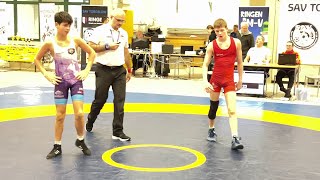 Wrestling / Ringen Einzelmeisterschaft Torgelow, Greco, Jugend B, 52 kg, Gasser - Hohmann